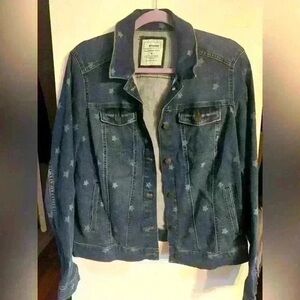 Women's Star Pattern Denim Jacket